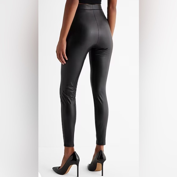 Express Pants - Express Super High Waisted Faux Leather Leggings